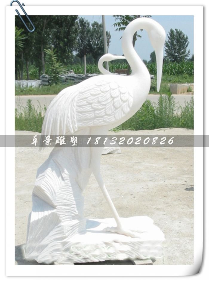 白色天鵝雕塑，石雕天鵝雕塑，漢白玉天鵝