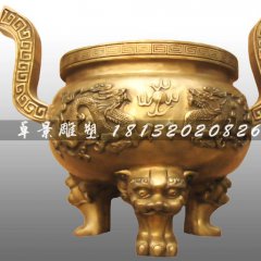 銅香爐，鑄造香爐，寺廟鑄銅香爐
