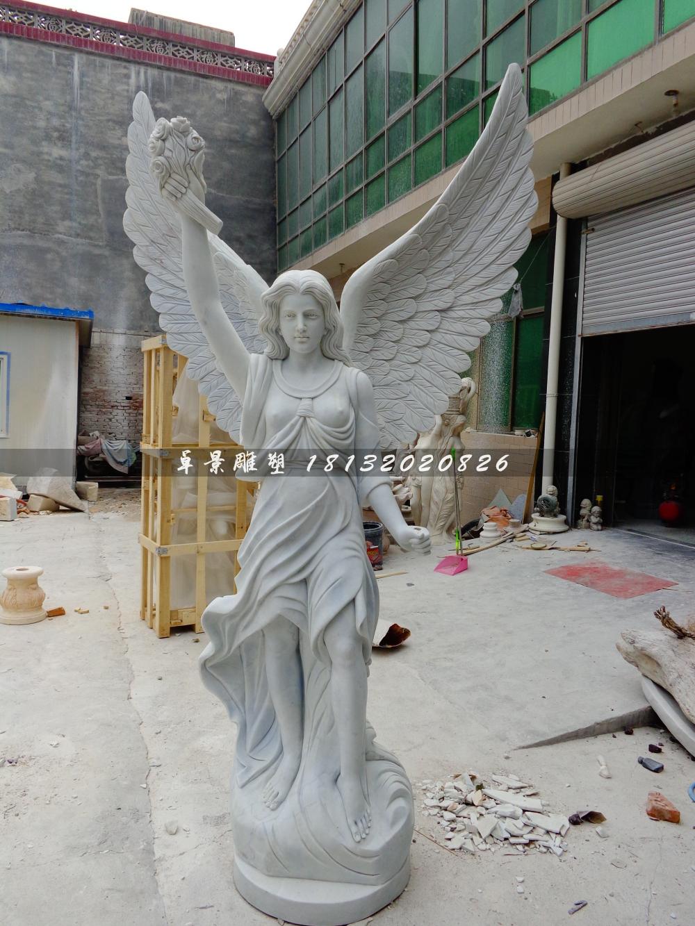 石頭女神雕塑，石雕女生雕塑