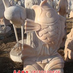 石頭魚(yú)雕塑，石雕魚(yú)雕塑