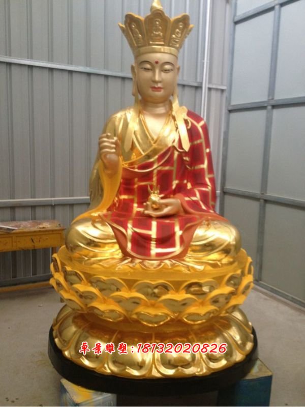玻璃鋼佛像，玻璃鋼彩金佛像
