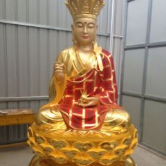?玻璃鋼地藏王，玻璃鋼彩金佛像