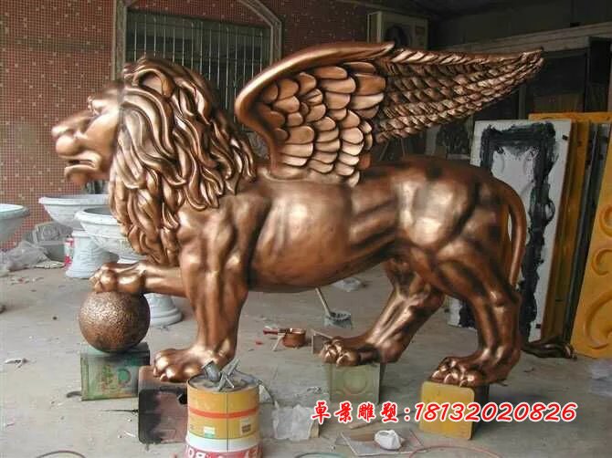 獅子銅雕，廣場(chǎng)銅雕獅子雕塑