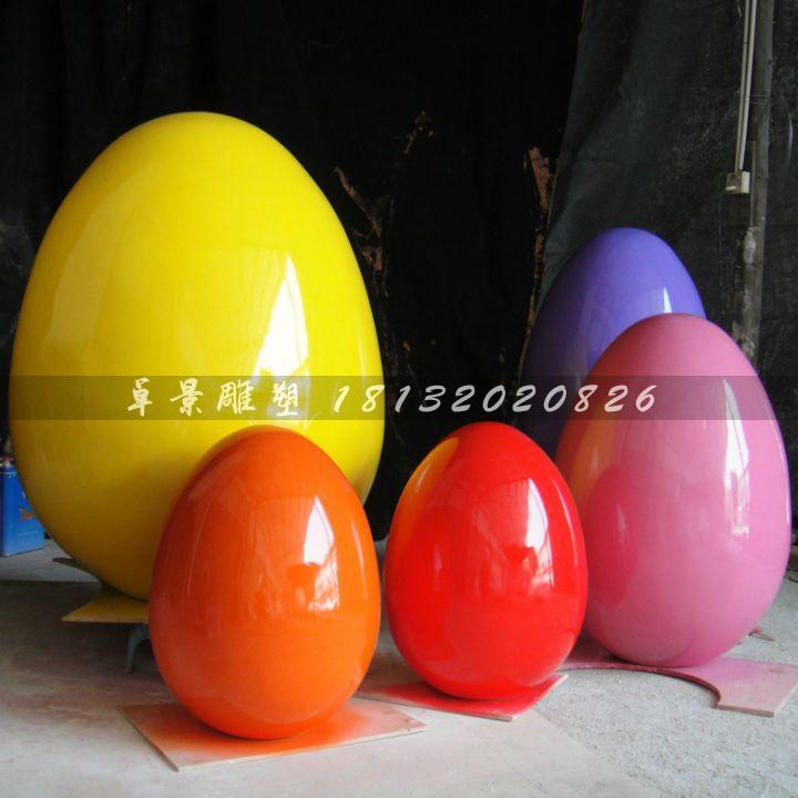 彩繪彩蛋雕塑，玻璃鋼彩蛋雕塑，圣誕節(jié)彩蛋雕塑