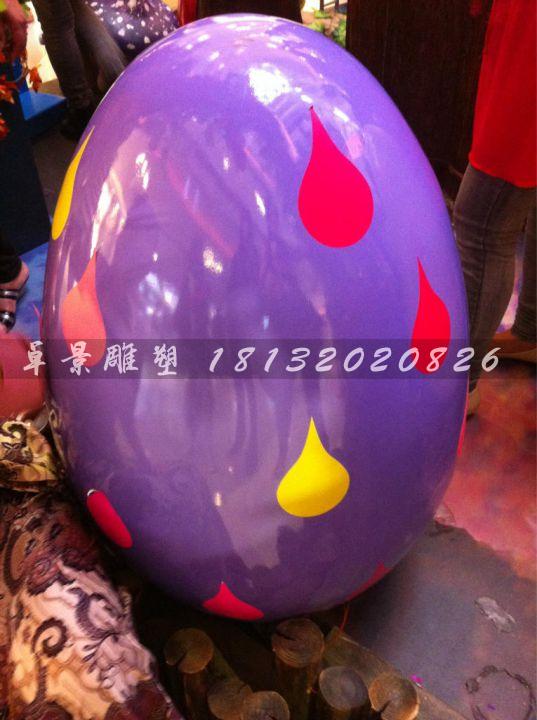 彩繪彩蛋雕塑，玻璃鋼彩蛋雕塑，圣誕節(jié)彩蛋雕塑