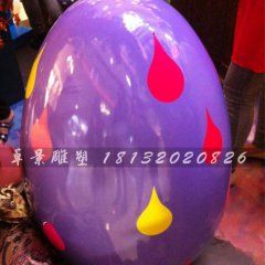 彩繪彩蛋雕塑，玻璃鋼彩蛋雕塑，圣誕節(jié)彩蛋雕塑