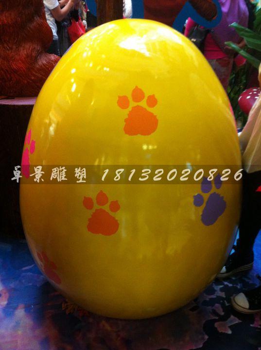 彩繪彩蛋雕塑，玻璃鋼彩蛋雕塑，圣誕節(jié)彩蛋雕塑