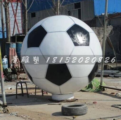 不銹鋼足球，學(xué)校廣場足球雕塑，圓球雕塑