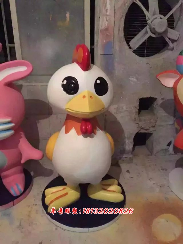 玻璃鋼卡通動(dòng)物雕塑，玻璃鋼小動(dòng)物雕塑