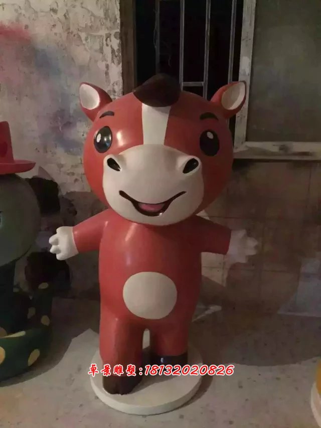 玻璃鋼卡通動(dòng)物雕塑，玻璃鋼小動(dòng)物雕塑