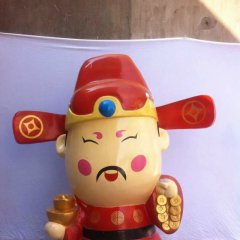 玻璃鋼財神雕塑，玻璃鋼卡通財神雕塑