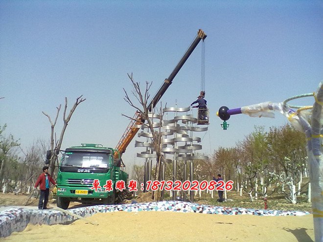 不銹鋼抽象樹雕塑，不銹鋼公園抽象雕塑