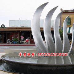 不銹鋼翅膀雕塑，不銹鋼廣場雕塑