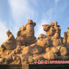 八仙石雕，八仙過海石雕