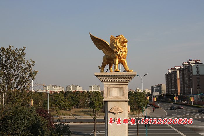 銅雕獅子，銅獅子雕塑