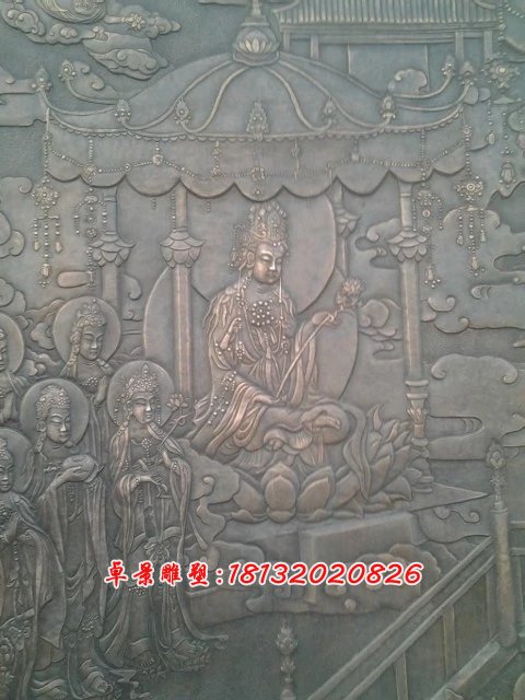 寺廟銅浮雕，紫銅浮雕 (1)