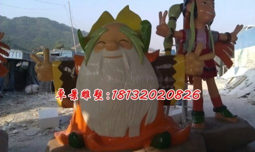 玻璃鋼卡通人物雕塑，玻璃鋼卡通雕塑 (2)