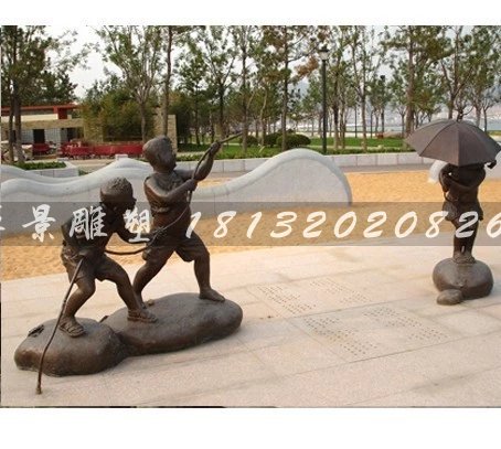 人物銅雕，公園小品銅雕 (5)