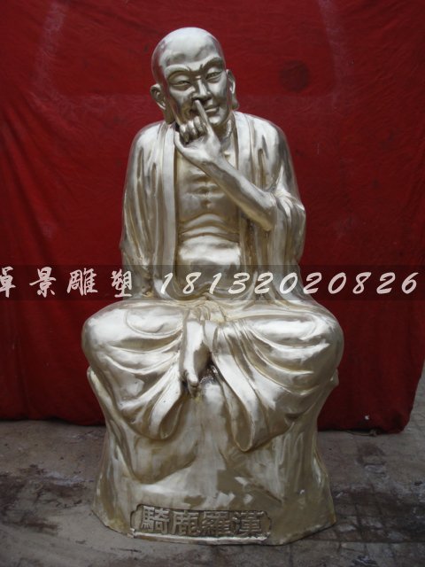十八羅漢銅雕，鑄銅十八羅漢雕塑 (4)