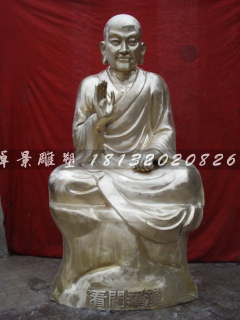 十八羅漢銅雕，鑄銅十八羅漢雕塑 (5)