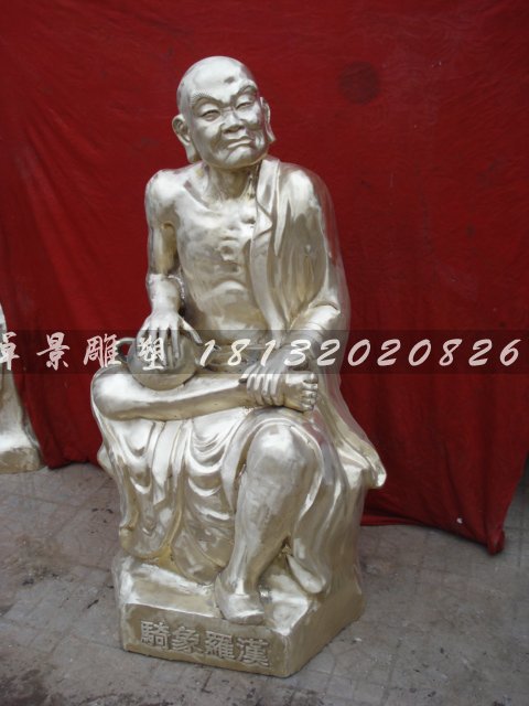 十八羅漢銅雕，鑄銅十八羅漢雕塑 (3)