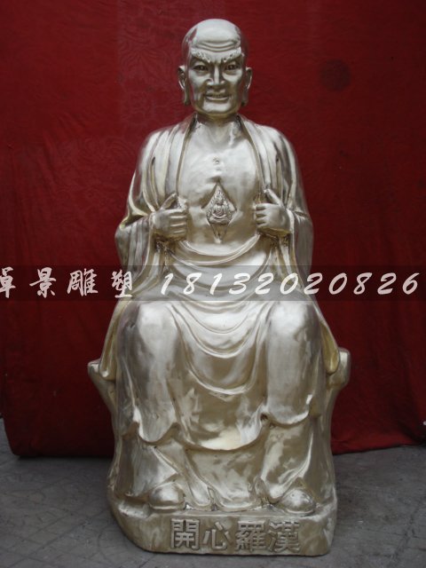 十八羅漢銅雕，鑄銅十八羅漢雕塑 (6)