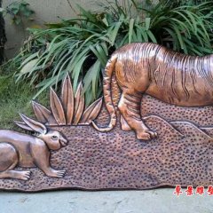 動(dòng)物銅浮雕，鍛銅動(dòng)物浮雕