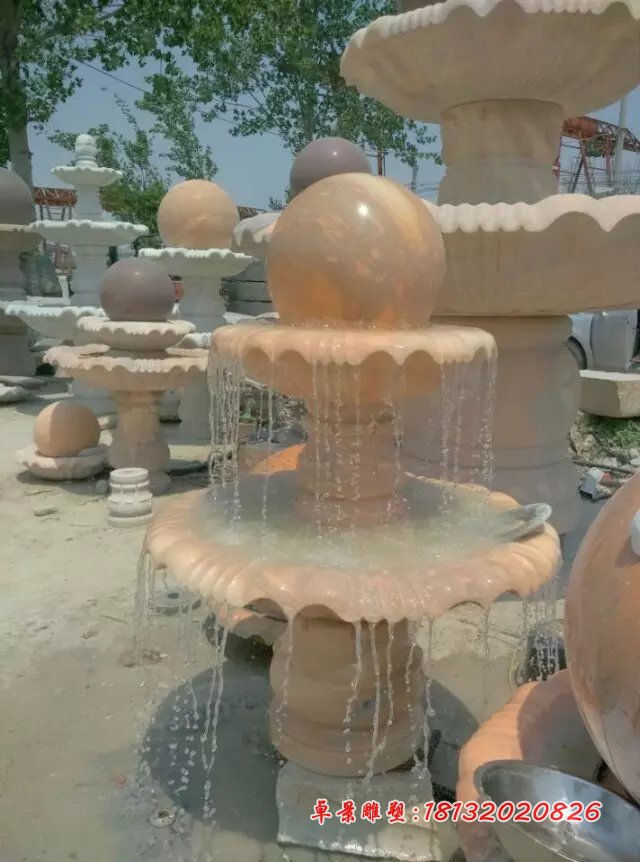 風(fēng)水球，晚霞紅風(fēng)水球