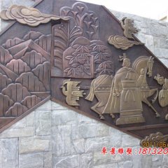 古人物銅浮雕，鍛銅人物浮雕