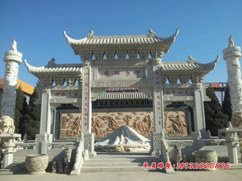 牌樓，大理石牌樓
