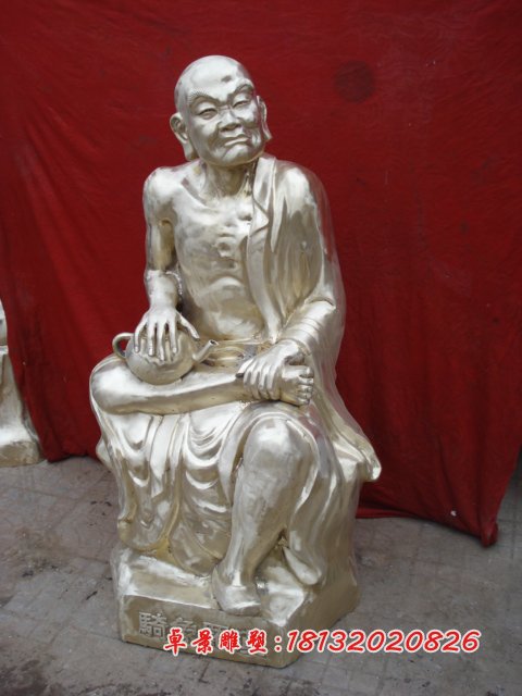 十八羅漢銅雕，鑄銅十八羅漢雕塑 (3)