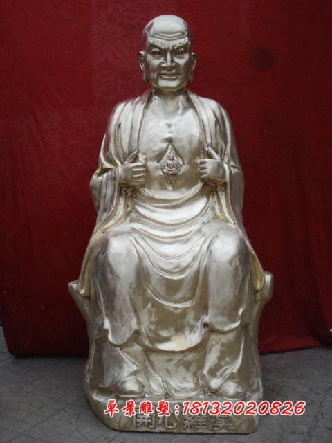 十八羅漢銅雕，鑄銅十八羅漢雕塑 (6)