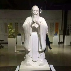 孔子石雕，漢白玉孔子石雕，校園名人石雕