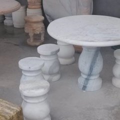 大理石石桌石凳，公園石桌石凳