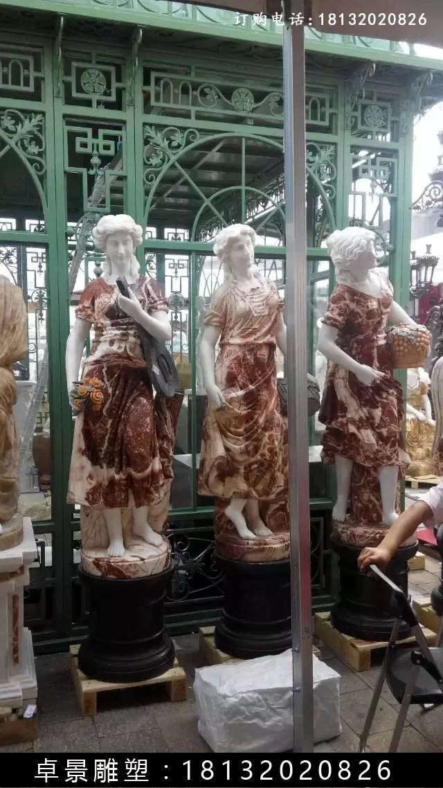 西方人物石雕，西方美女石雕 (6)
