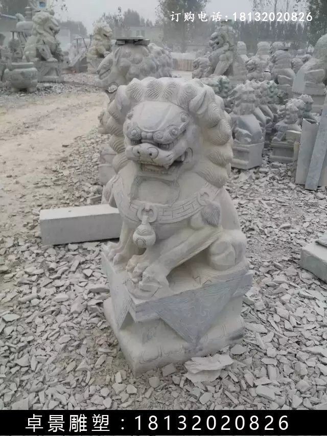 北京獅石雕，仿古北京獅雕塑 (4)