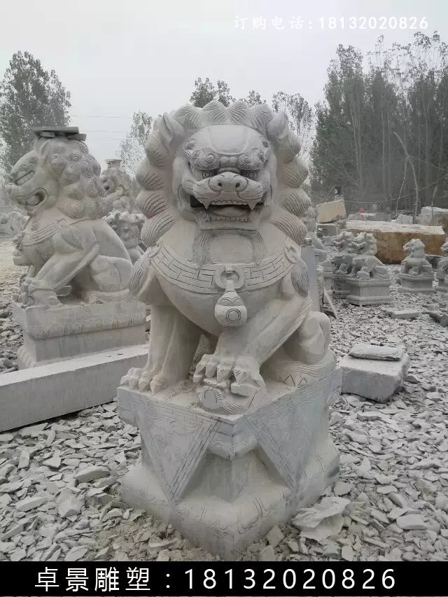北京獅石雕，仿古北京獅雕塑 (5)
