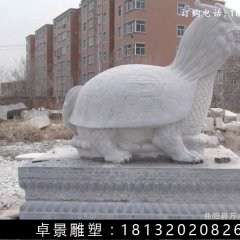 龍龜石雕，漢白玉龍龜?shù)袼? width=