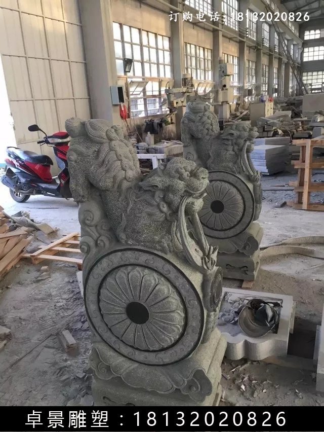 石抱鼓，石墩，獅子石抱鼓 (2)
