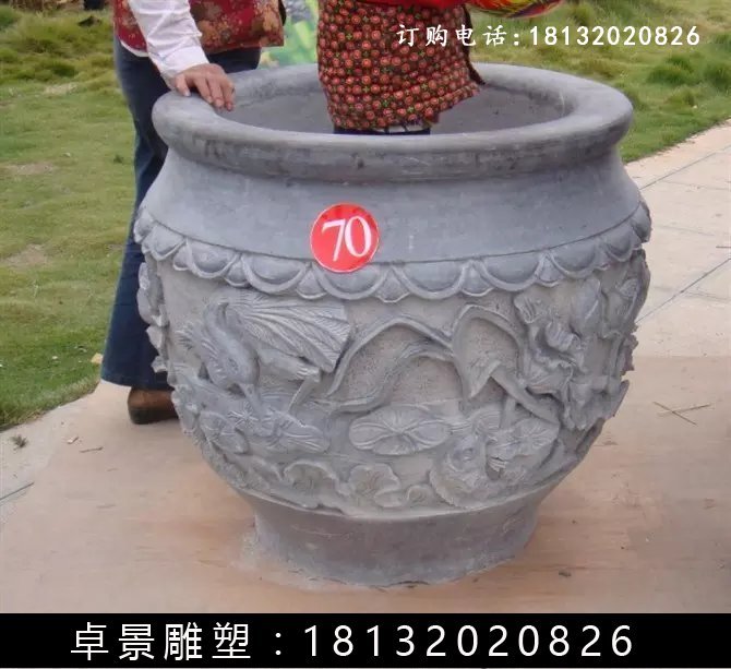 石水缸，仿古石水缸 (8)