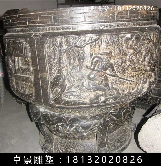 石水缸，仿古石水缸 (7)