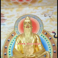 太上老君銅雕，道德天尊銅雕，鎏金銅太上老君雕塑