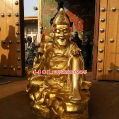 銅雕濟(jì)公，貼金濟(jì)公雕塑