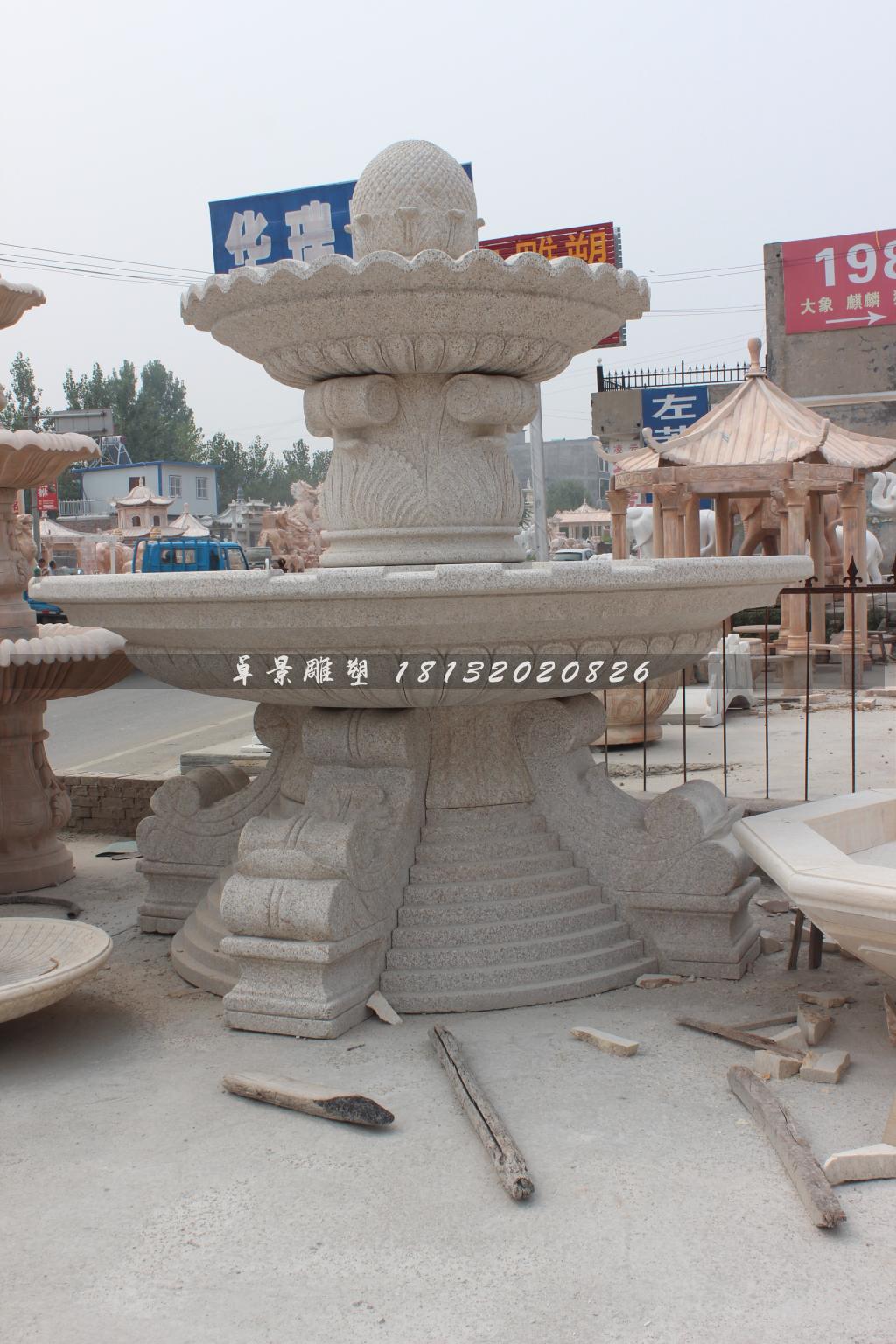 石噴泉，小區(qū)石噴泉雕塑