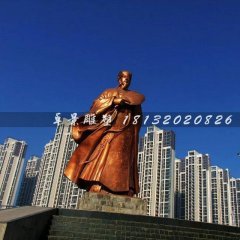 諸葛亮銅雕，城市銅雕