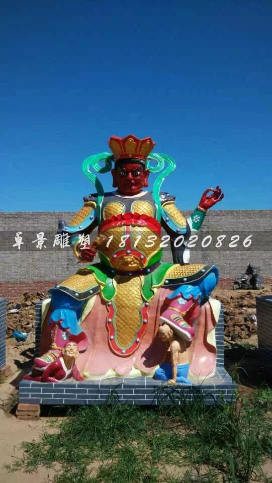 玻璃鋼四大天王雕塑，玻璃鋼神仙雕塑 (4)