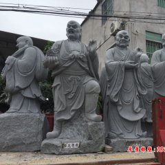 十八羅漢石雕，大理石十八羅漢石雕