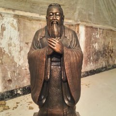 孔子銅雕，鑄銅孔子雕塑，校園名人銅雕