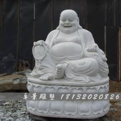 彌勒佛石雕，漢白玉彌勒佛石雕