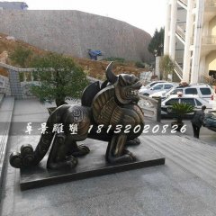 獨(dú)角獸銅雕，法院獨(dú)角獸雕塑
